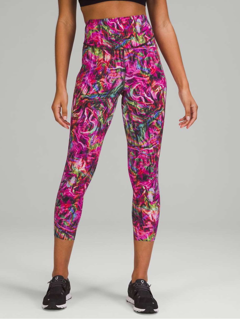Lululemon Base Pace High Rise Running Tight 25” Leggings in Hyper Flow Pink